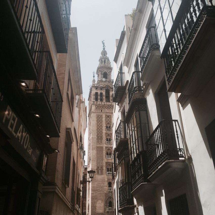 Het centrum van de Spaanse stad Sevilla