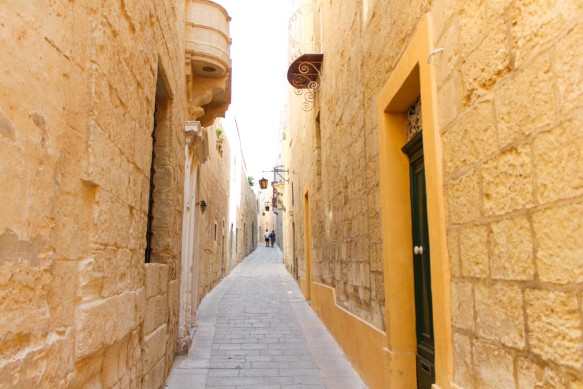 De historische plaats Mdina in Malta