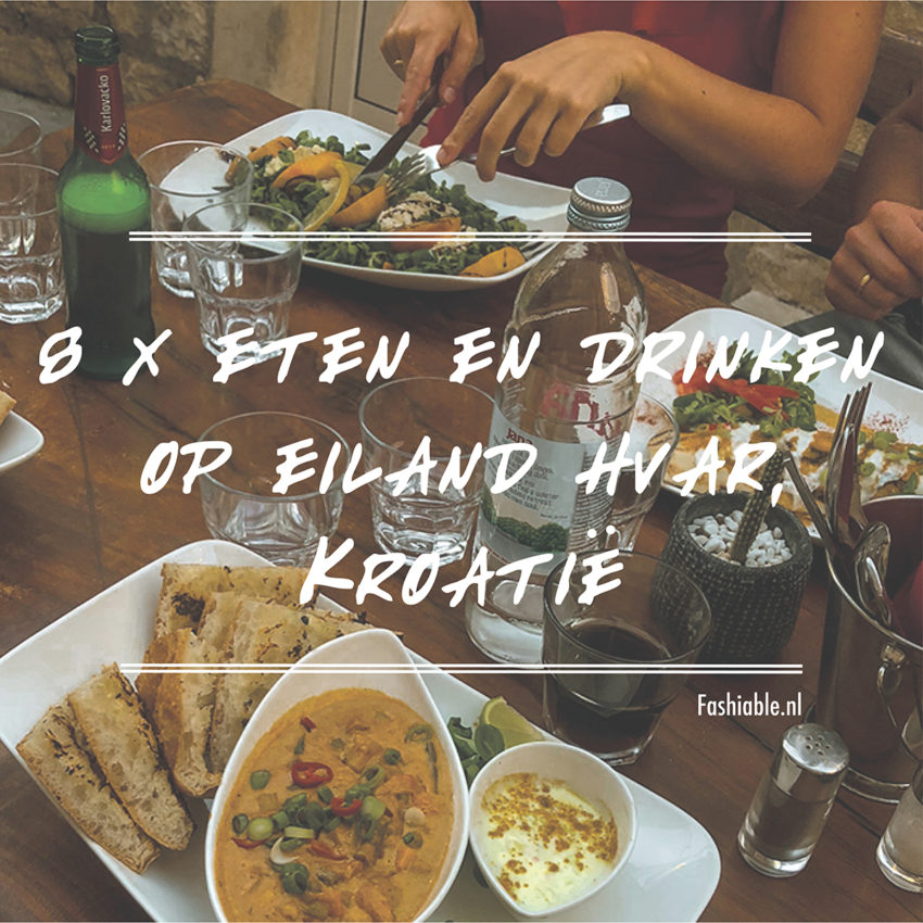 Waar je moet eten en drinken op het eiland Hvar in Kroatië