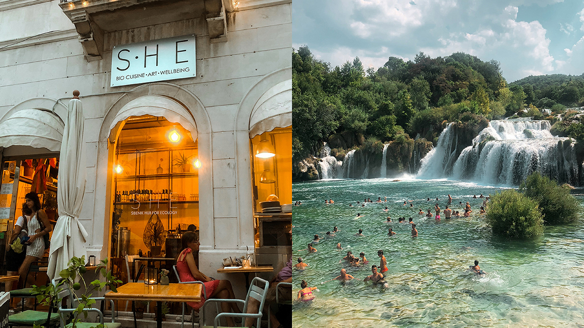 Hotspots en restaurants in Sibenik, Kroatië