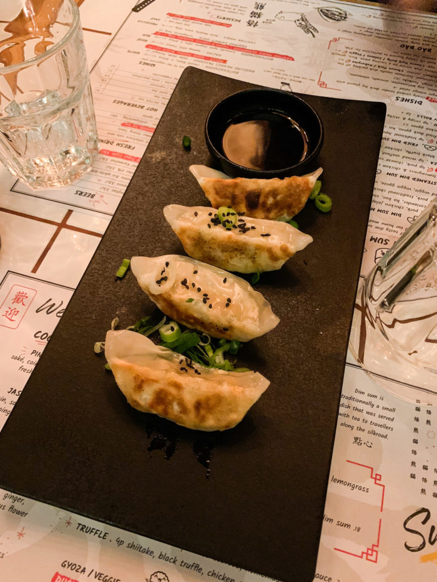Dumplings bij restaurant Sum Sum in Antwerpen