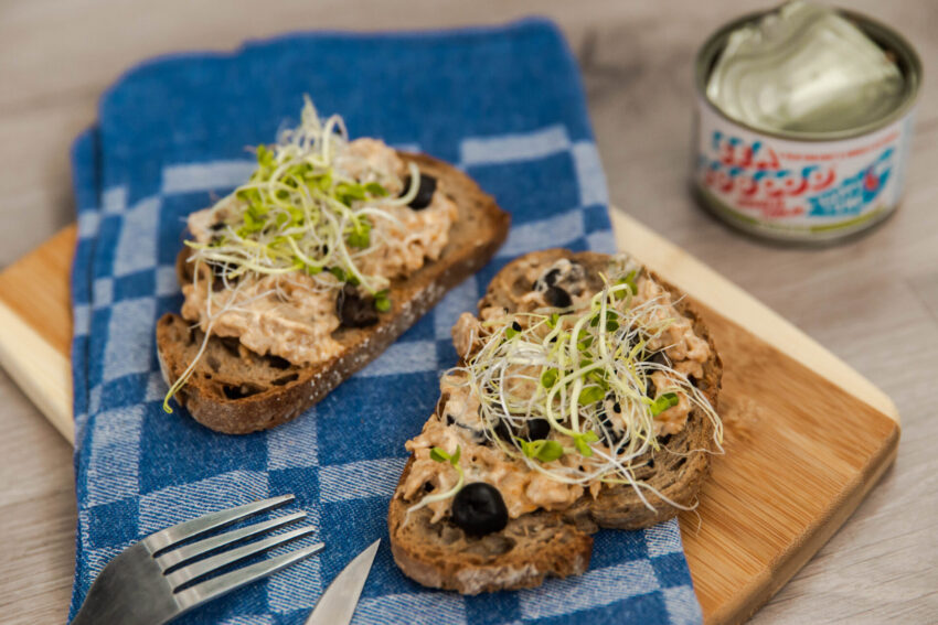Recept voor visvrije tonijnsalade op toast